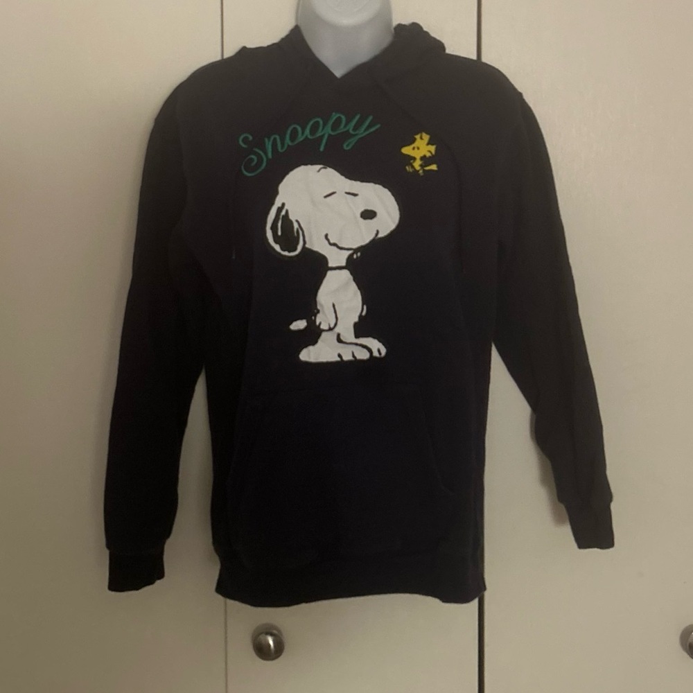 Peanuts Cotton blend Hoodie with Snoopy & Woodstock pockets XS